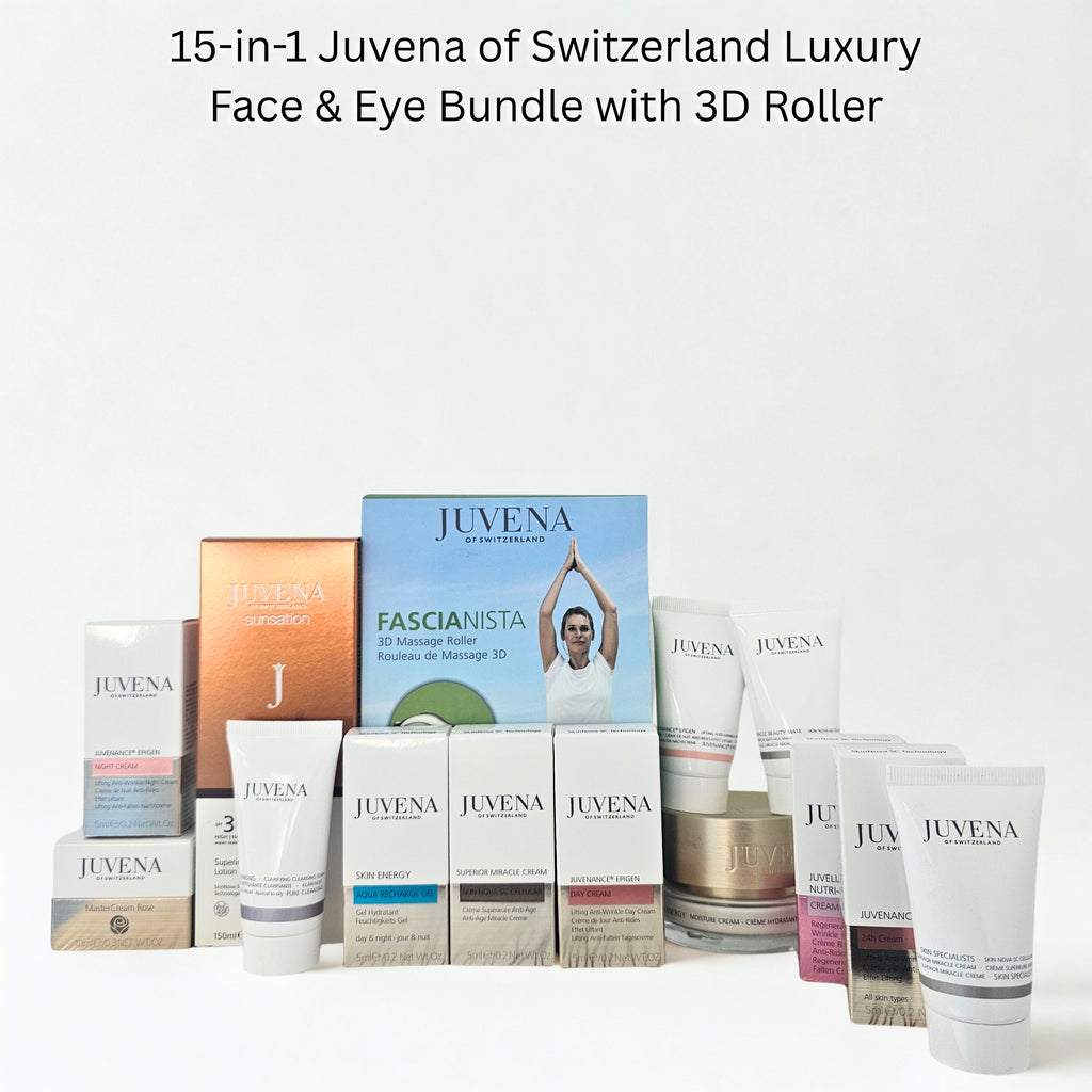 15-in-1 Juvena Luxury Skincare Bundle | Anti-Aging Creams, Serums & 3D Roller TRNC