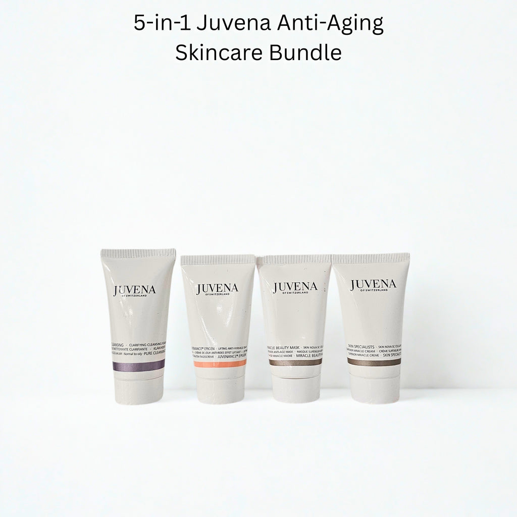 5-in-1 Juvena Anti-Aging Skincare Bundle – Day Cream, Cleansing Foam & Masks (1500 TL)
