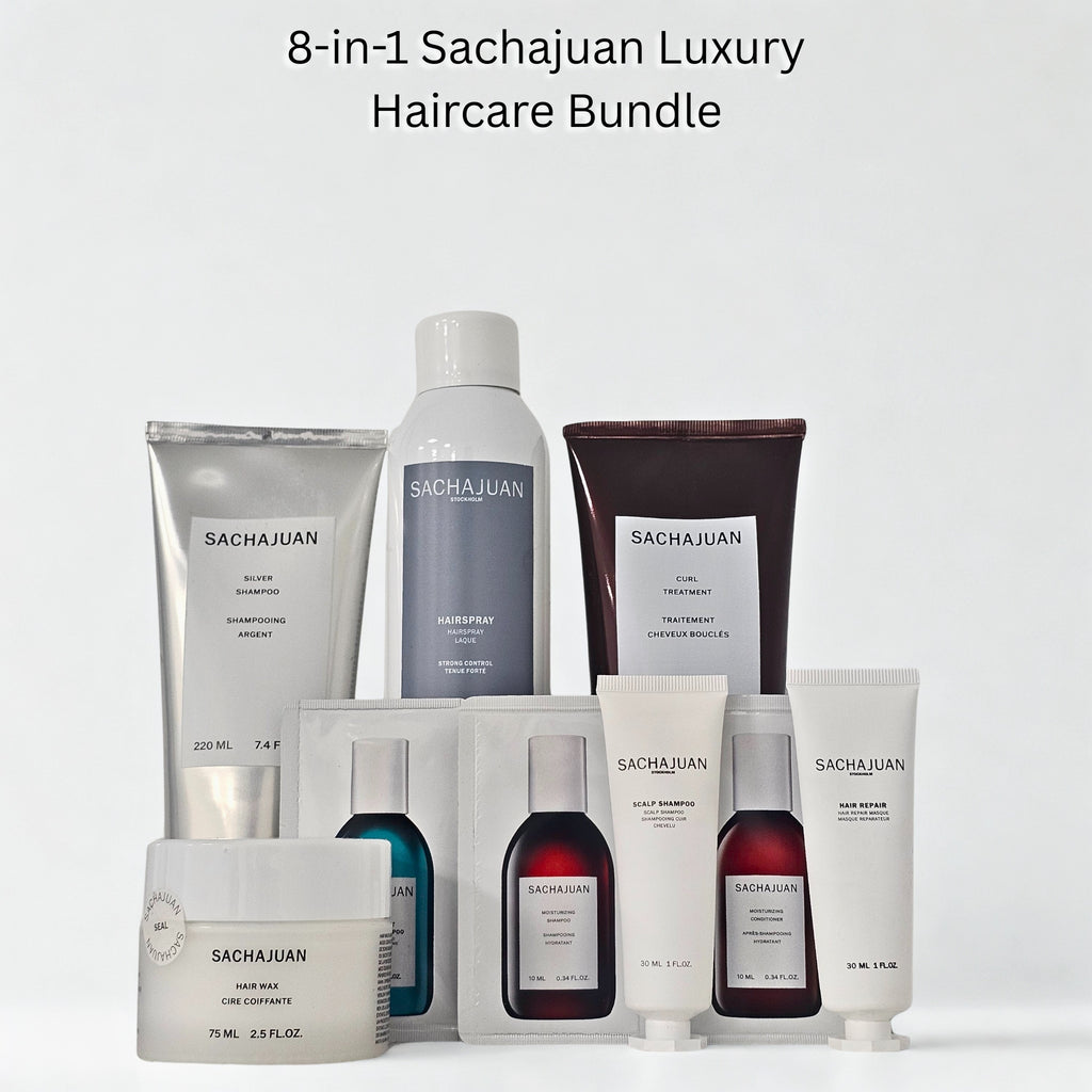 8-in-1 Sachajuan Haircare Bundle | Spray, Silver & Curl Treatments