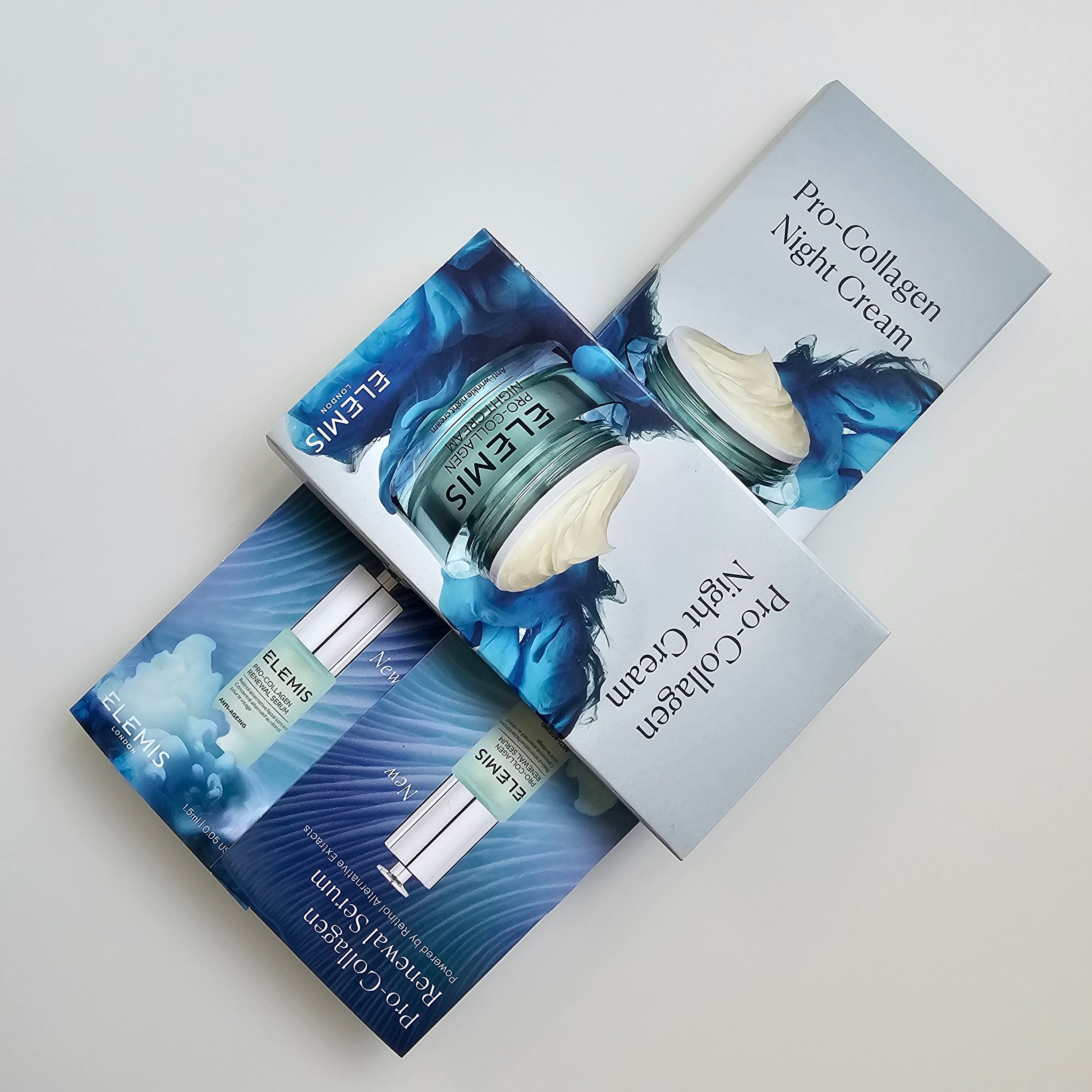 Elemis Pro-Collagen Night Cream sachets – overnight moisturizer for youthful skin