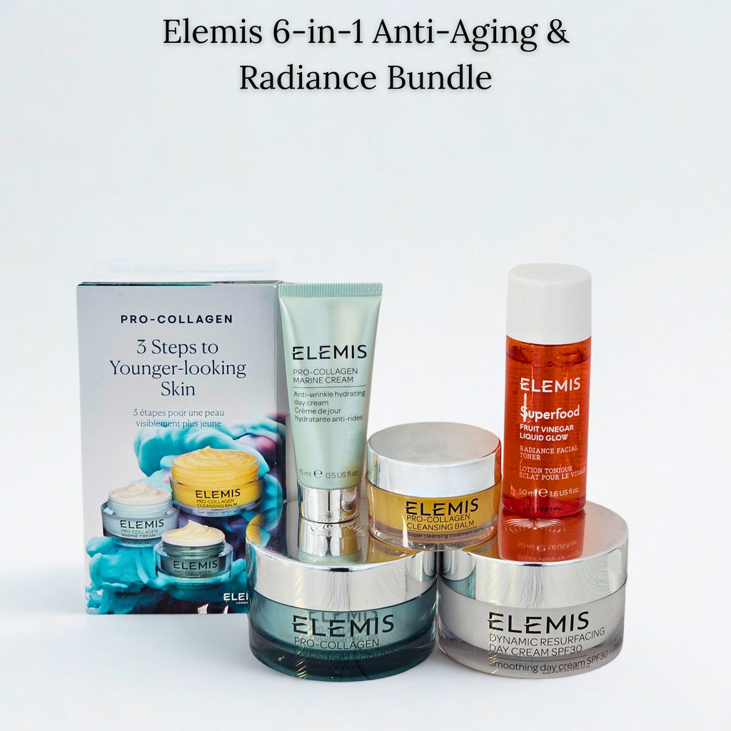 Elemis All-in-One Anti-Aging & Radiance Bundle – anti-aging and hydrating skincare set with Pro-Collagen and Superfood products – yaşlanma karşıtı ve nemlendirici cilt bakım seti TRNC