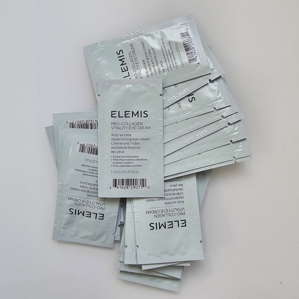 Elemis Pro-Collagen Vitality Eye Cream sachets – hydrating eye cream for tired eyes