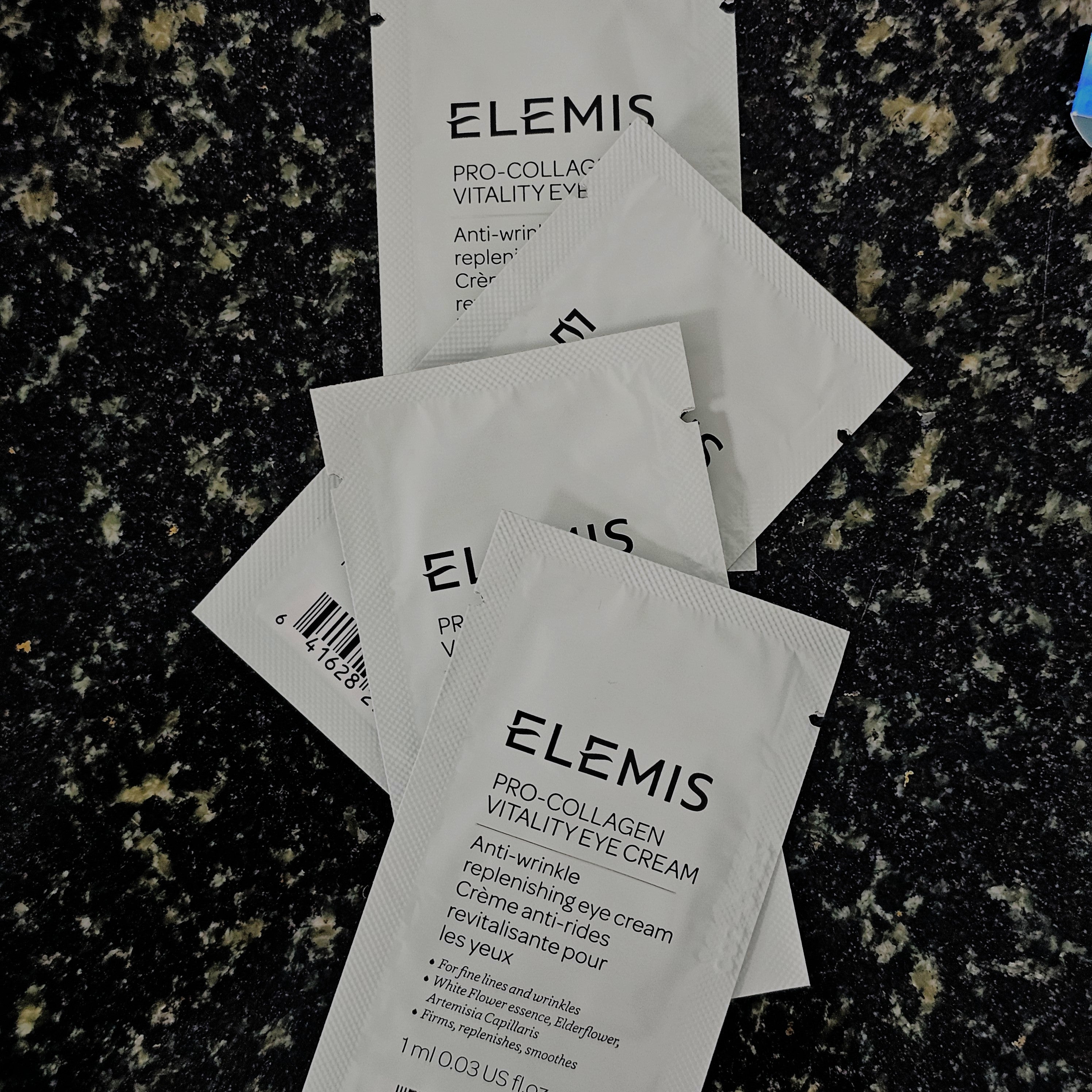 Elemis Pro-Collagen Vitality Eye Cream sachets – eye cream to reduce fine lines and puffiness