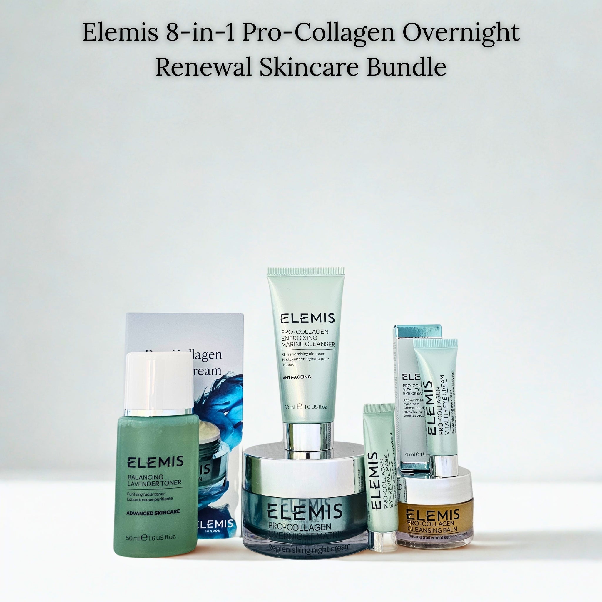 Elemis 8-in-1 Pro-Collagen Overnight Renewal Skincare Bundle | Elegancia Cyprus