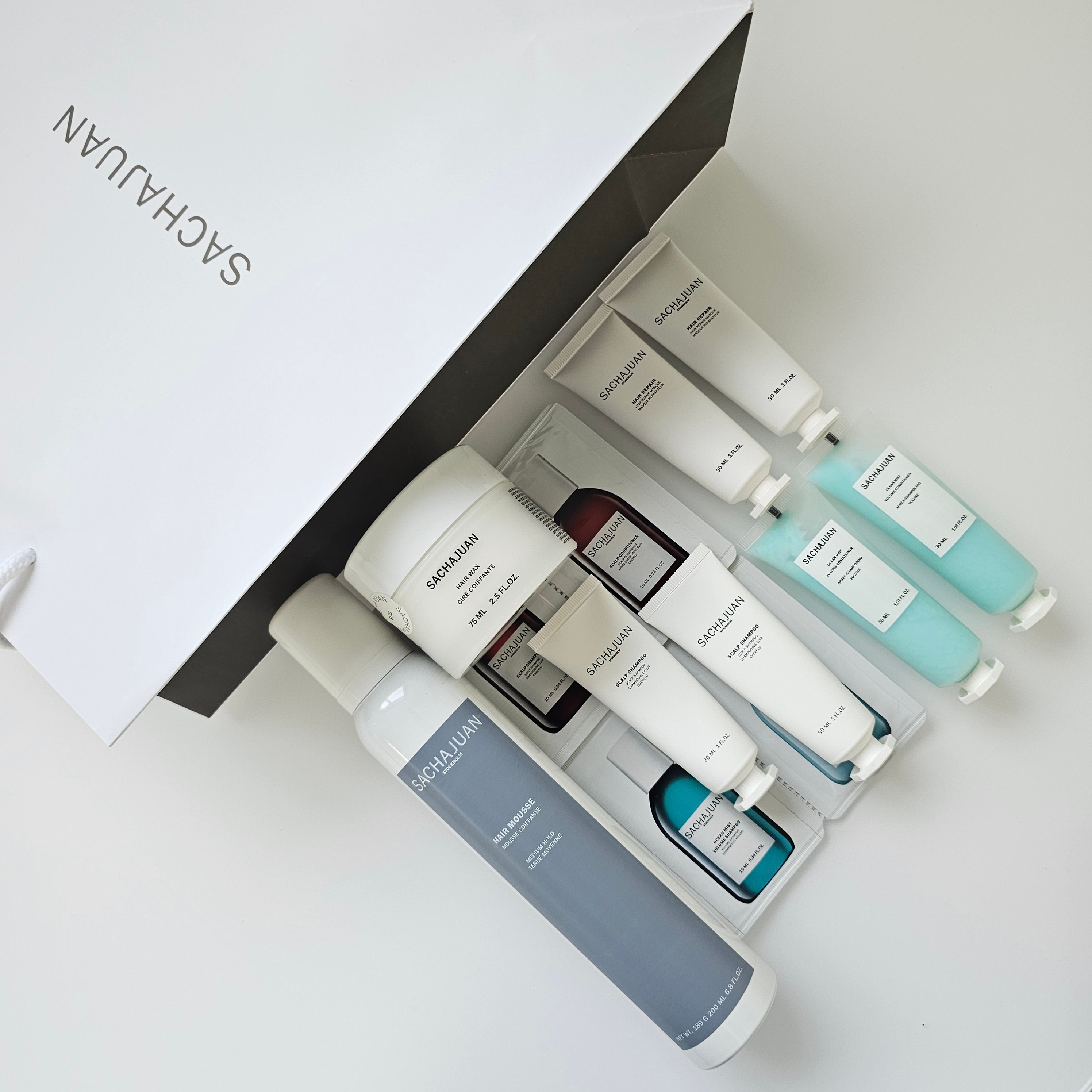 Sachajuan Haircare Bundle – Hair Mousse, Wax, Conditioners & Shampoos