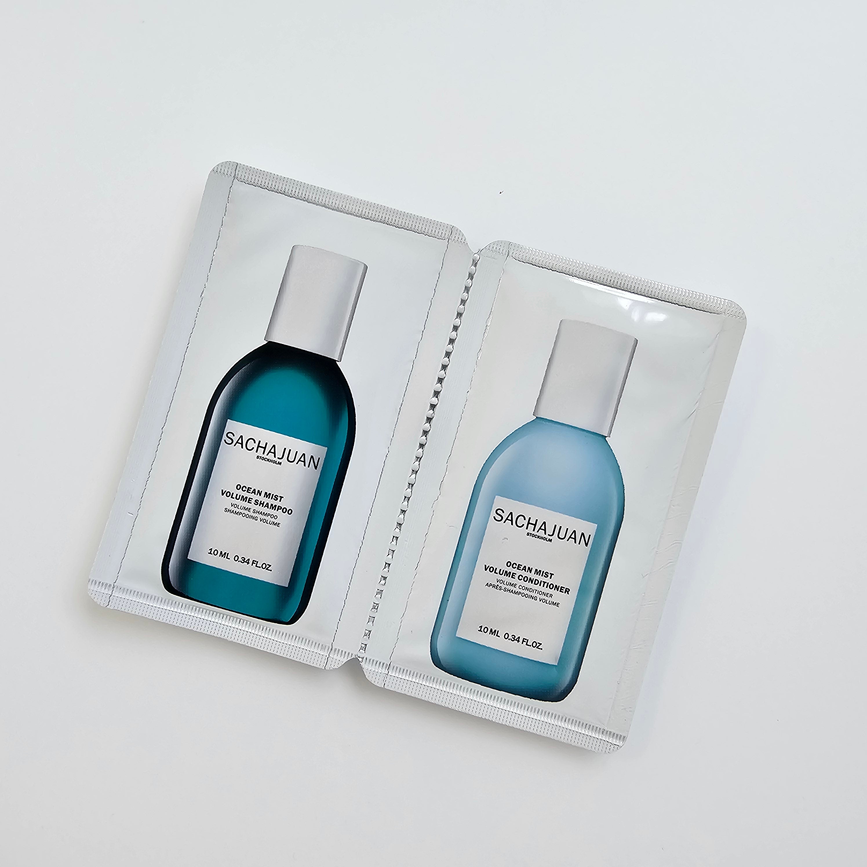 Sachajuan Ocean Mist Volume 10ml seyahat boy hacim veren şampuan ve saç kremi paketi, TRNC’de