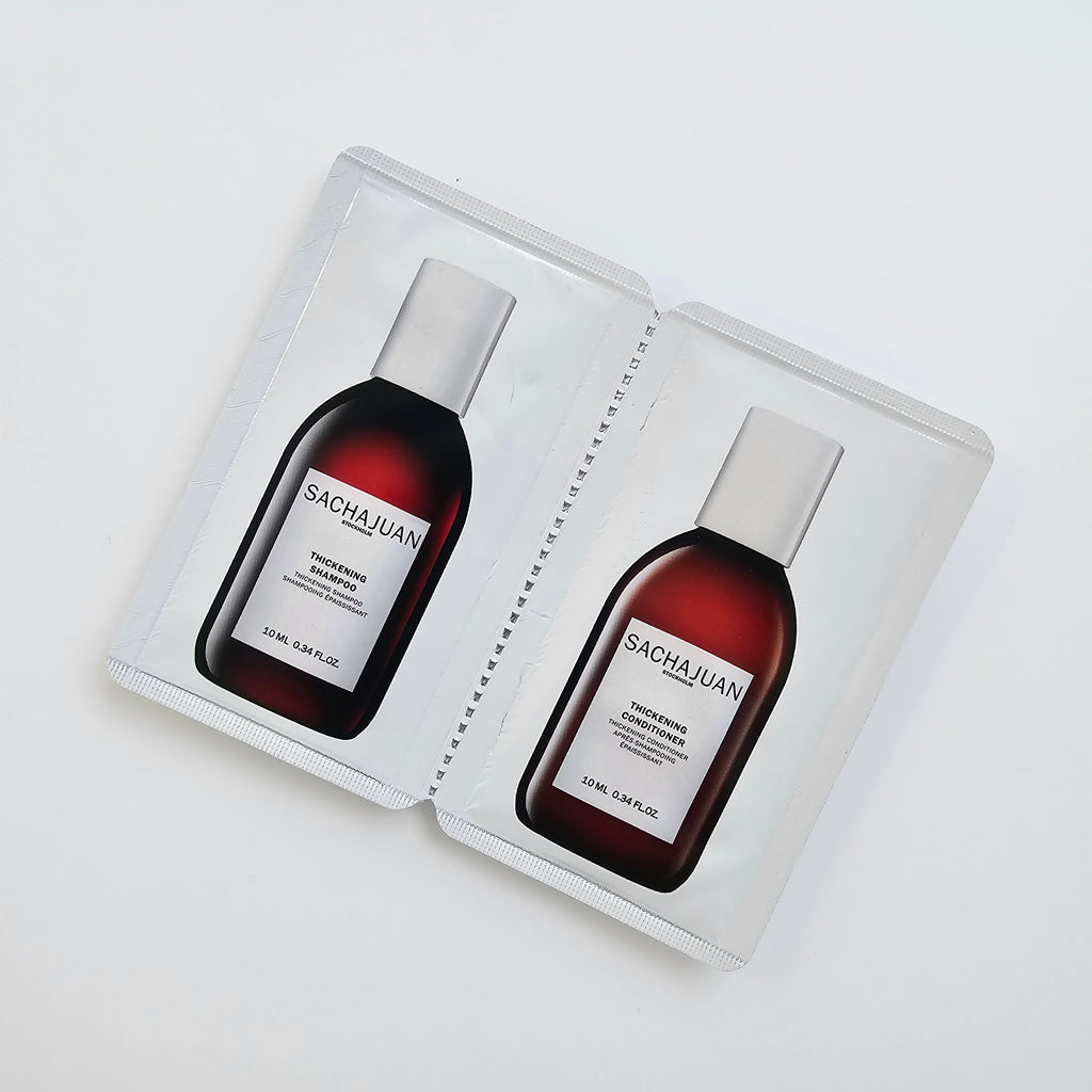 Sachajuan Thickening 10ml saç kalınlaştırıcı şampuan ve saç kremi paketi, TRNC’de